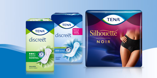 TENA Produktsortiment für Frauen TENA Produktsortiment für Frauen